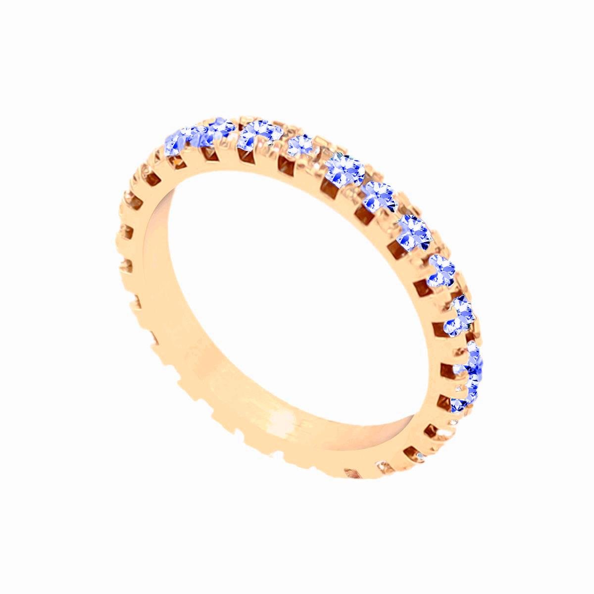 Anel Cravejado com Strass Folheado a Ouro