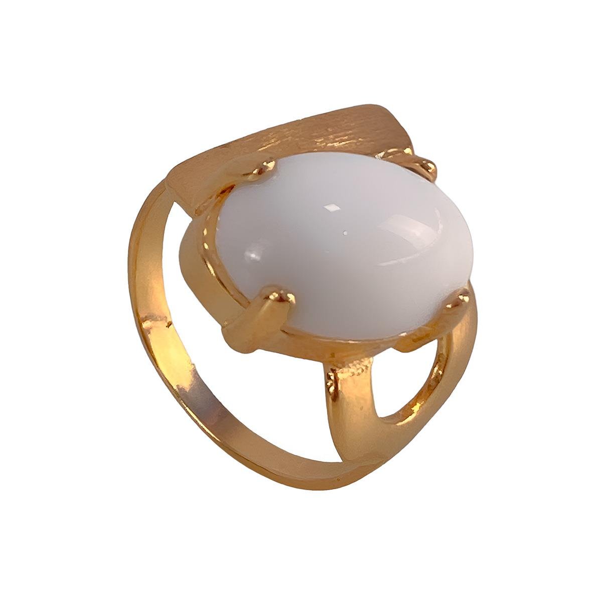 ANEL BANHADO A OURO OVAL VAZADO C / ZIRCONIAS 