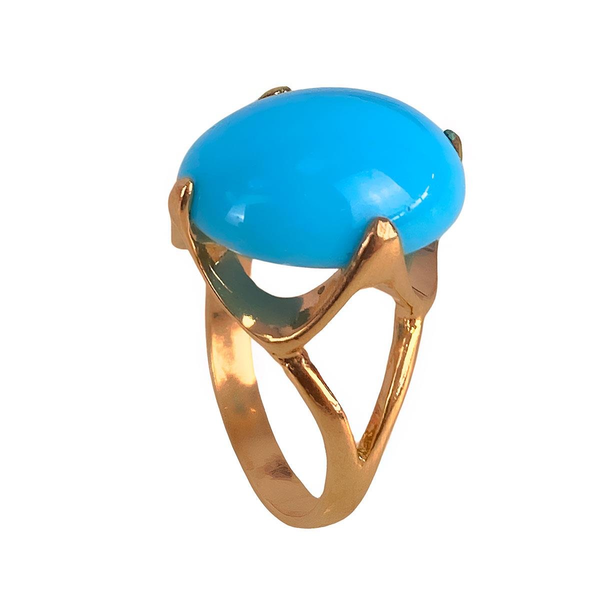 Anel Oval Diamantado com Zircônia Folheado a Ouro