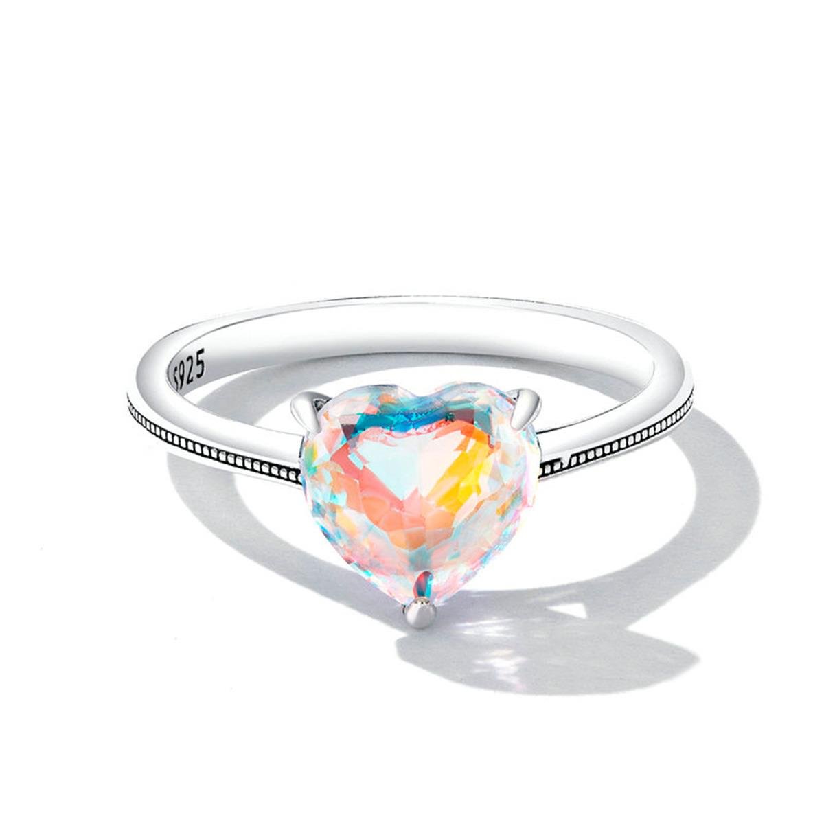 ANEL DE PRATA CHROMATIC HEART