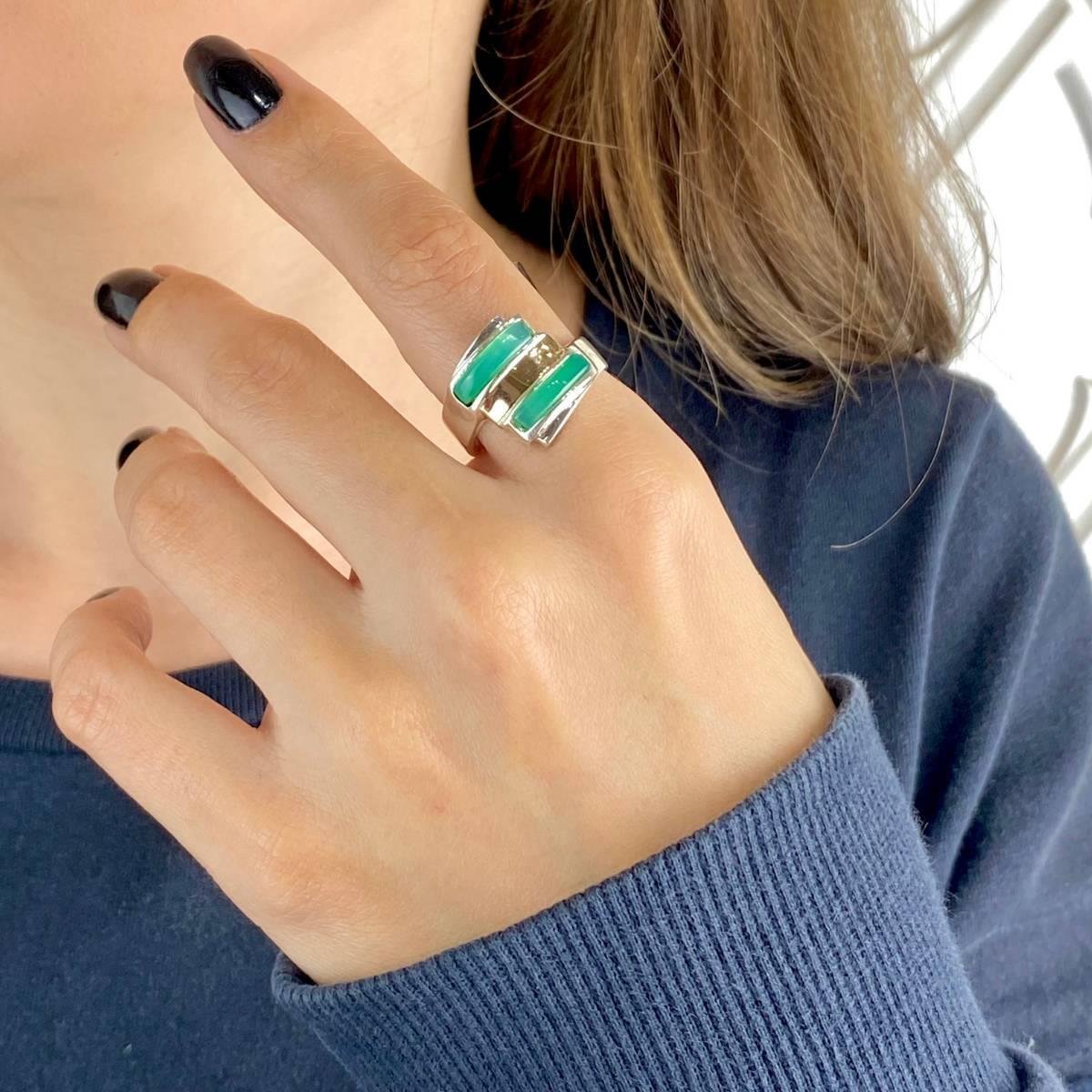 ANEL DETALHADO DE PRATA 925 COM OURO 18K