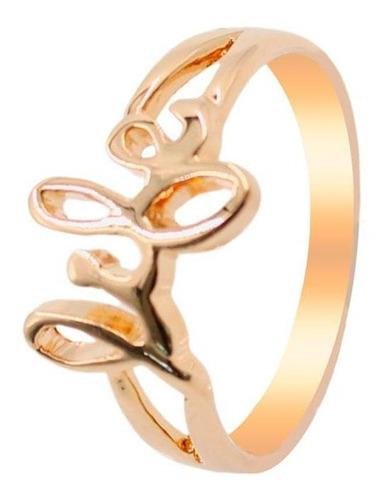 Anel Life Folheado a Ouro