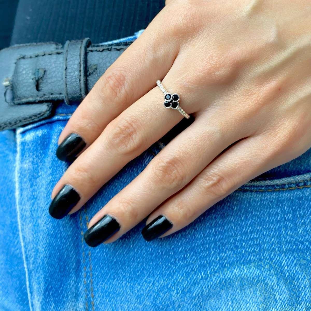 Anel Trevo Van Cleef Virginia de Prata 925