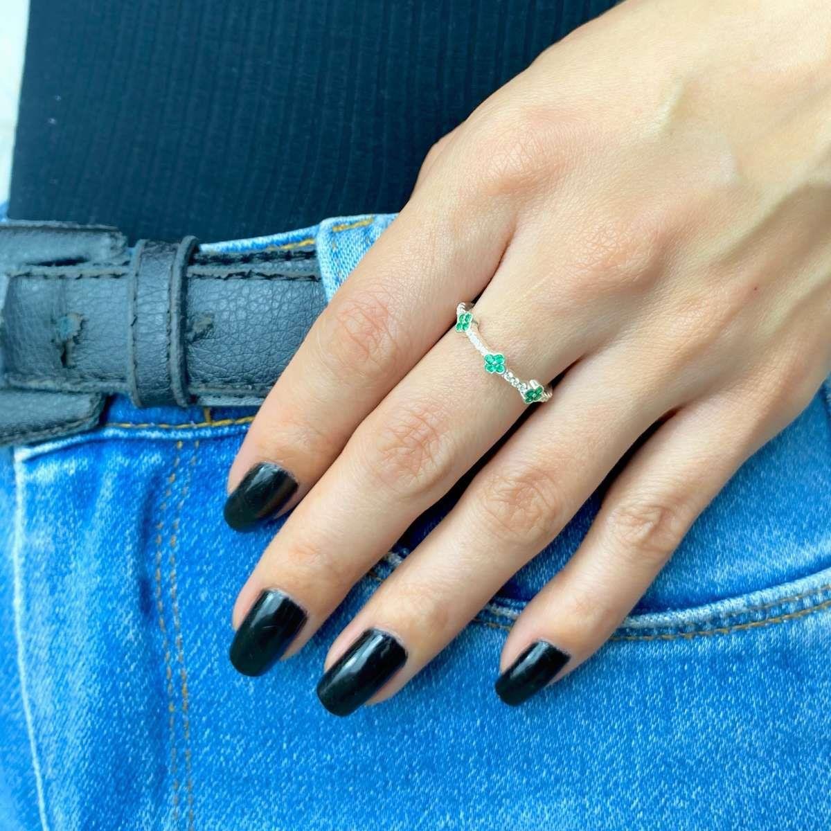 Anel Trevo Van Cleef Virginia de Prata 925