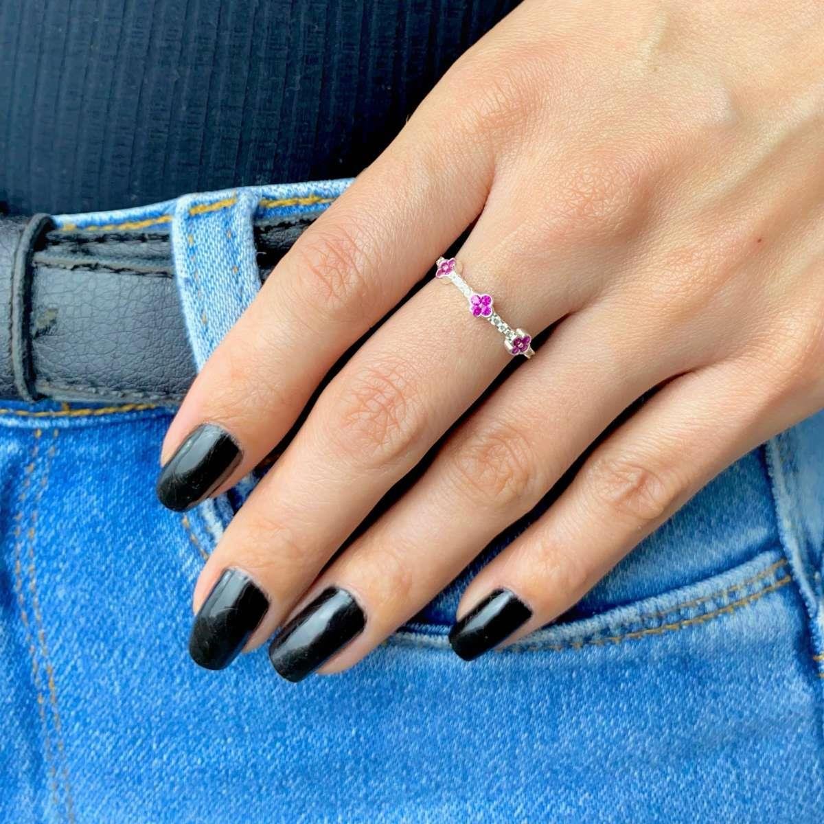 Anel Trevo Van Cleef Virginia de Prata 925