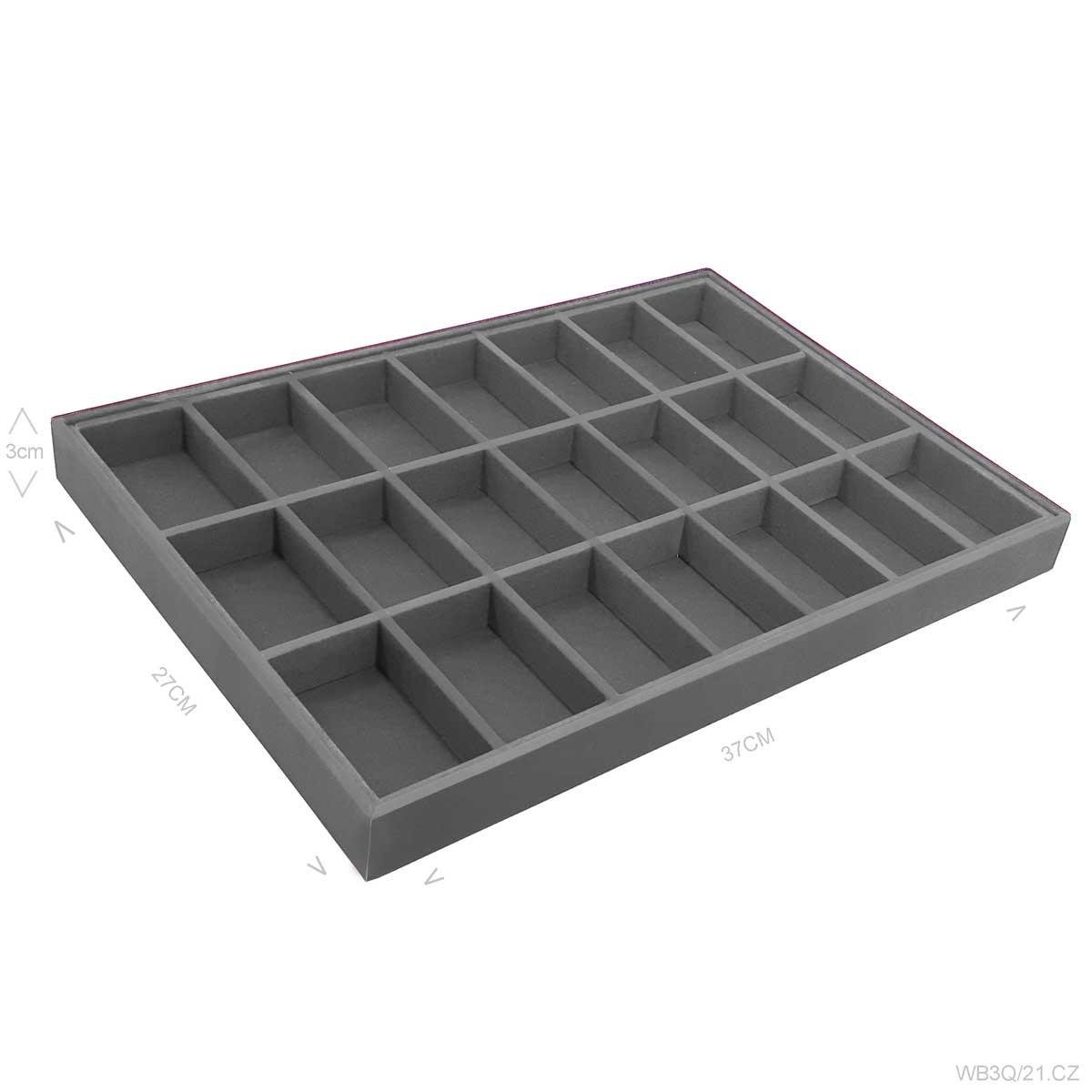 Bandeja Porta Joias Grande com 21 Quadriculados