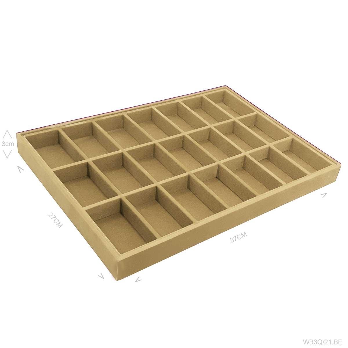 Bandeja Porta Joias Grande com 21 Quadriculados