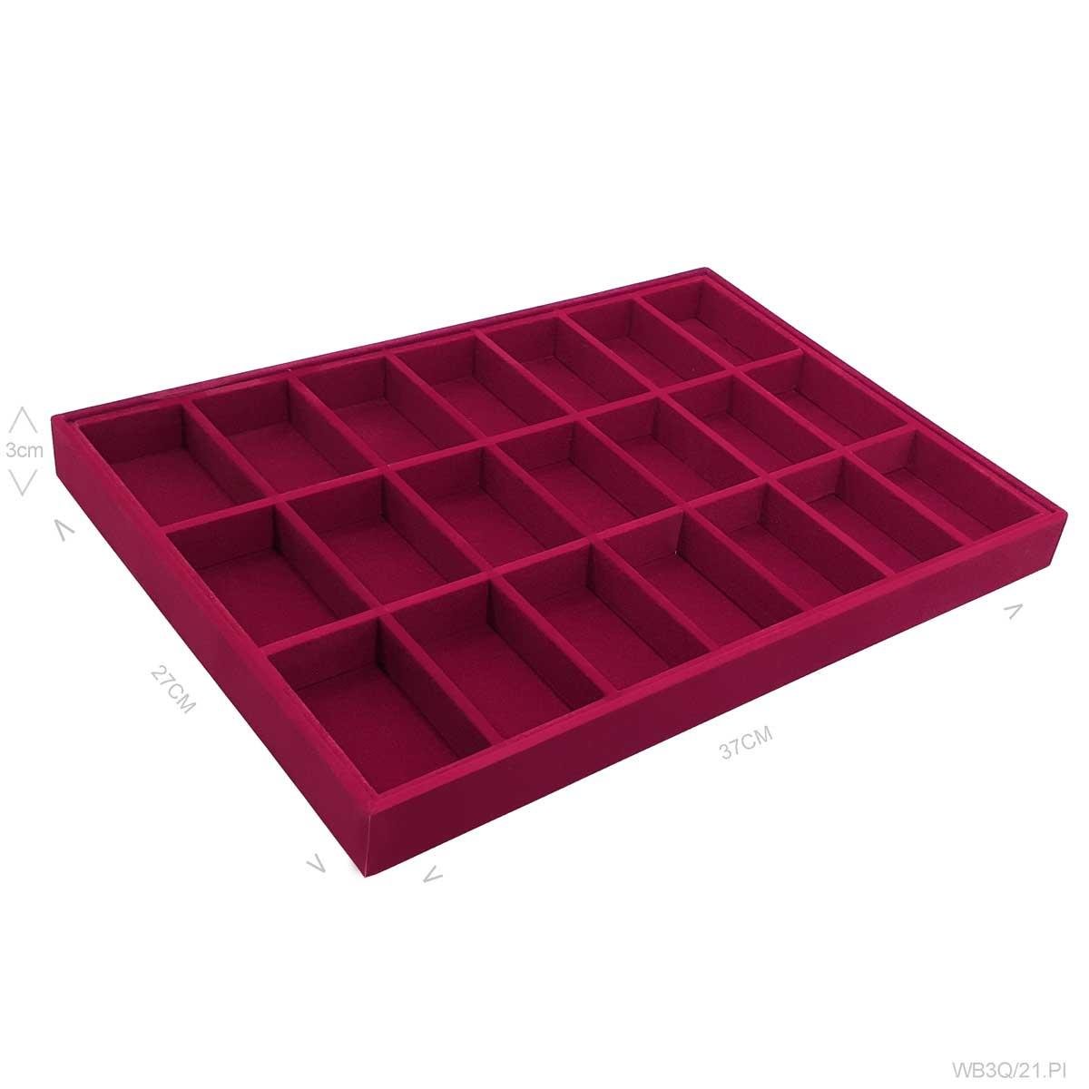 Bandeja Porta Joias Grande com 21 Quadriculados