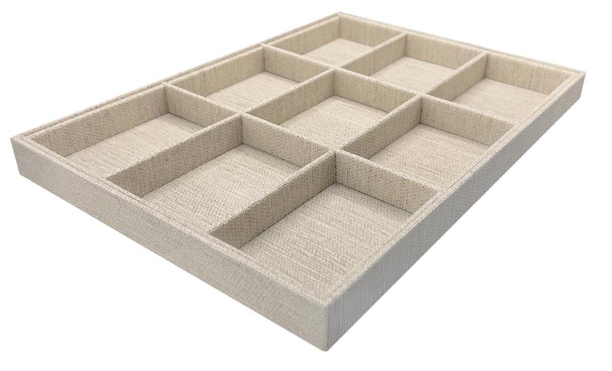 Bandeja Grande 9 Quadriculados Tecido Milão - SOB ENCOMENDA