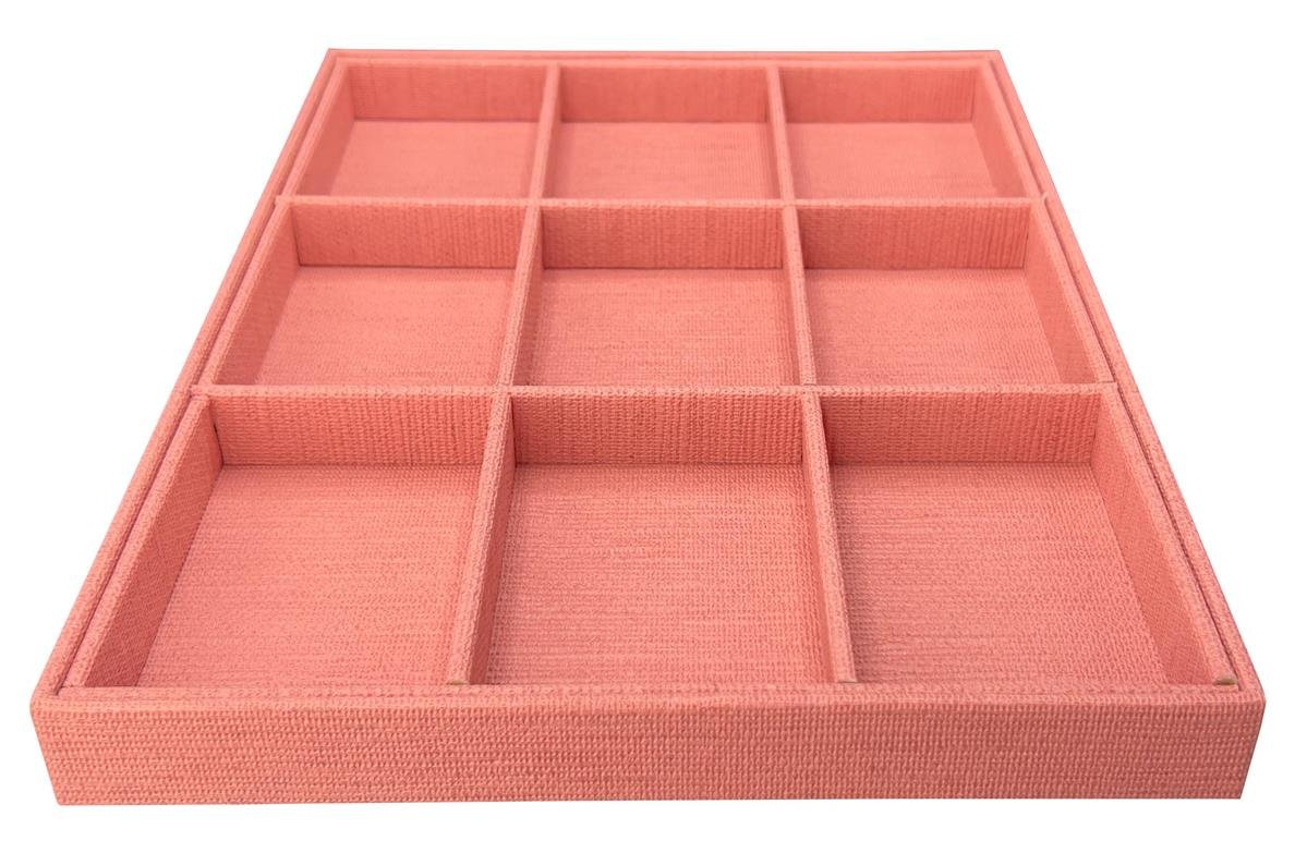 Bandeja Grande 9 Quadriculados Tecido Milão - SOB ENCOMENDA