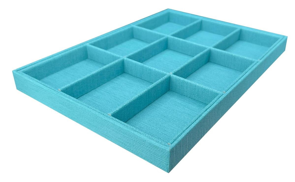 Bandeja Grande 9 Quadriculados Tecido Milão - SOB ENCOMENDA