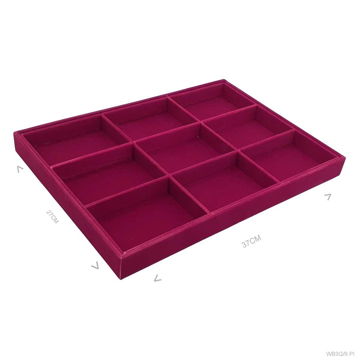 Bandeja Porta Joias Grande com 9 Quadriculados