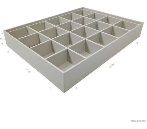 Bandeja Grande Alta 20 Quadriculados Porta Jóias