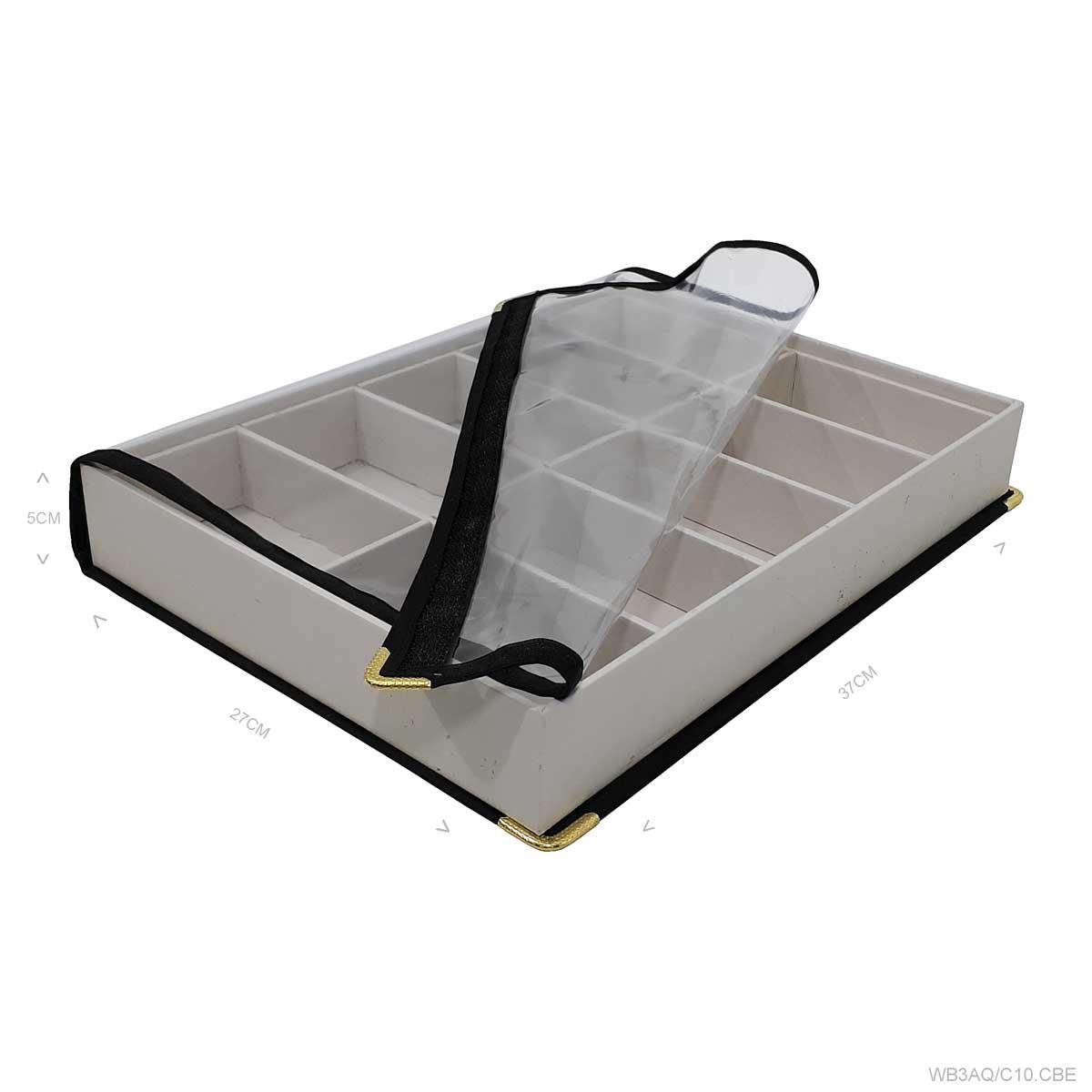 Bandeja Grande Alta Com Capa 10 Quadriculados - Sob Encomenda