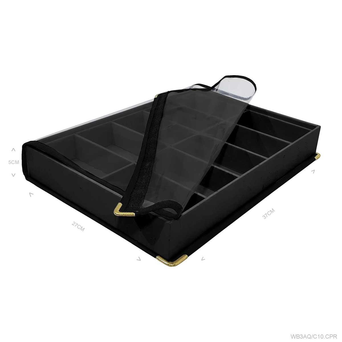 Bandeja Grande Alta Com Capa 10 Quadriculados - Sob Encomenda