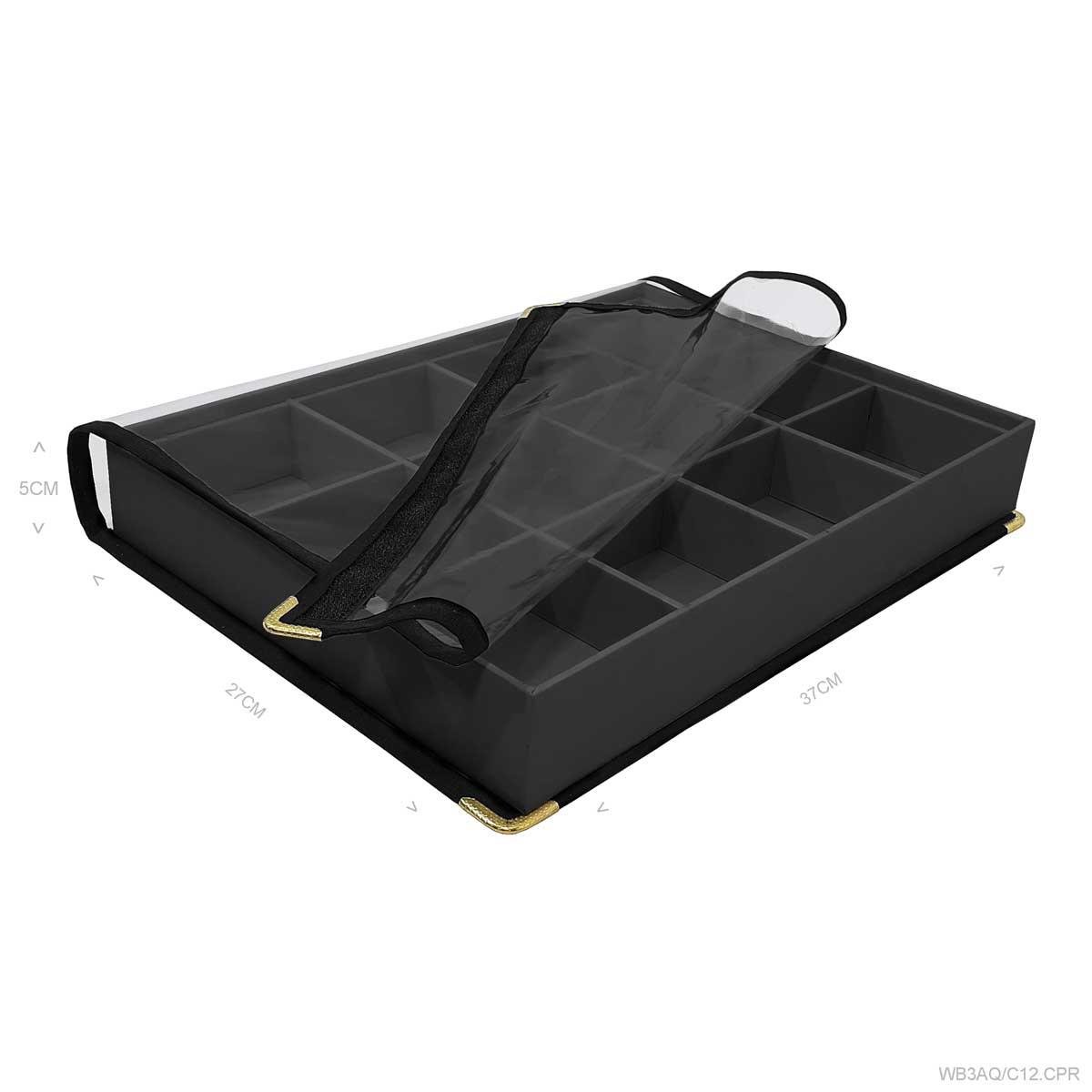 Bandeja Grande Alta Com Capa 12 Quadriculados - Sob Encomenda