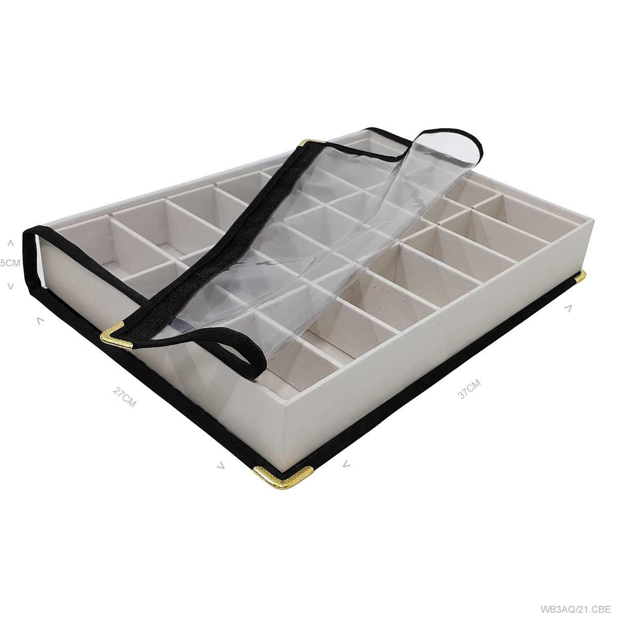 Bandeja Grande Alta Com Capa 21 Quadriculados - Sob Encomenda