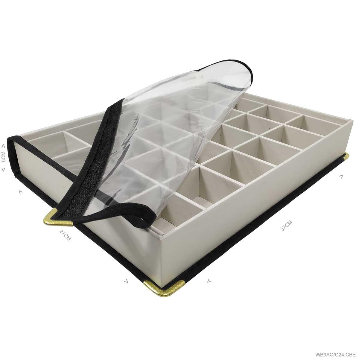 Bandeja Grande Alta Com Capa 24 Quadriculados - Sob Encomenda