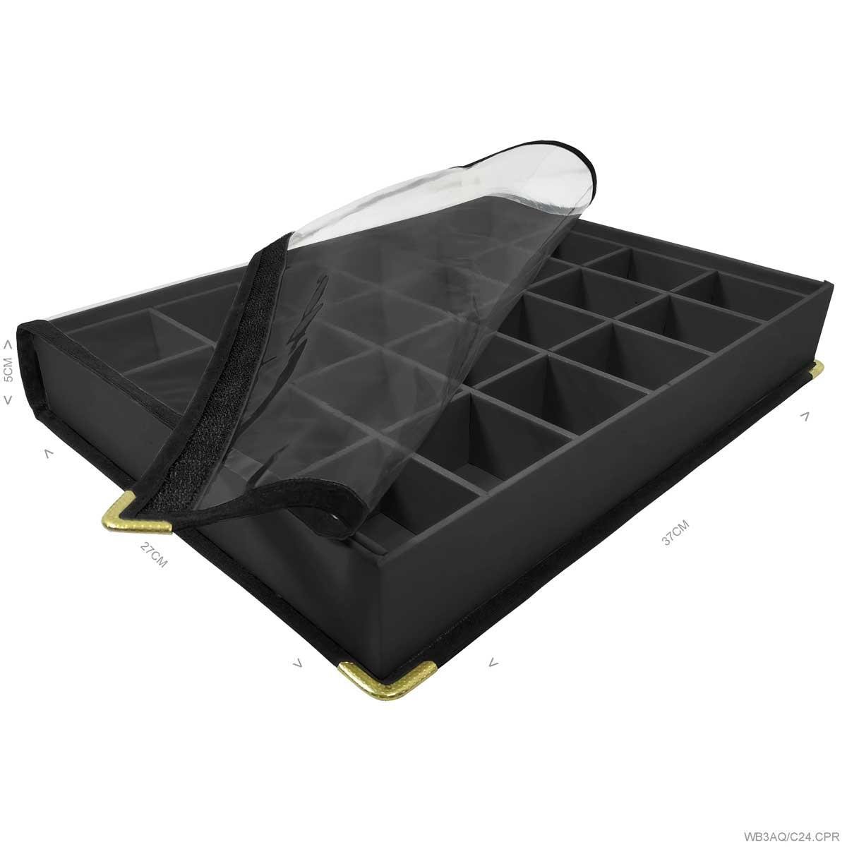 Bandeja Grande Alta Com Capa 24 Quadriculados - Sob Encomenda