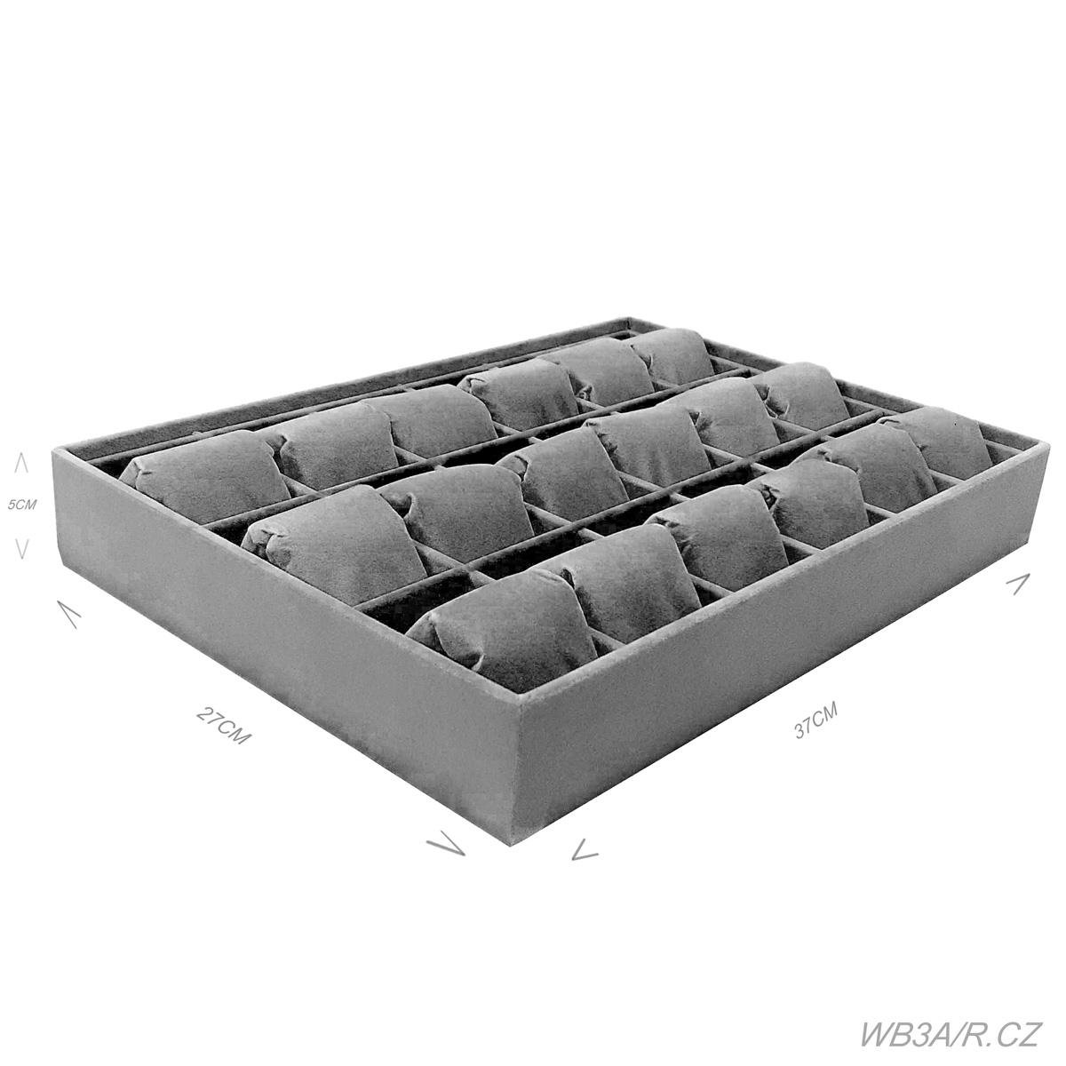 Bandeja Grande Alta Para 18 Relógios - Sob Encomenda