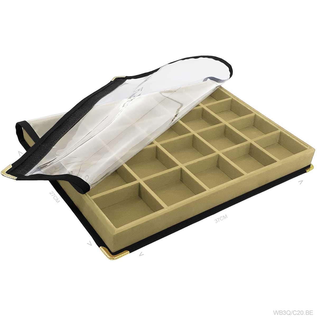 Bandeja Grande Com Capa 20 Quadriculados - Sob Encomenda