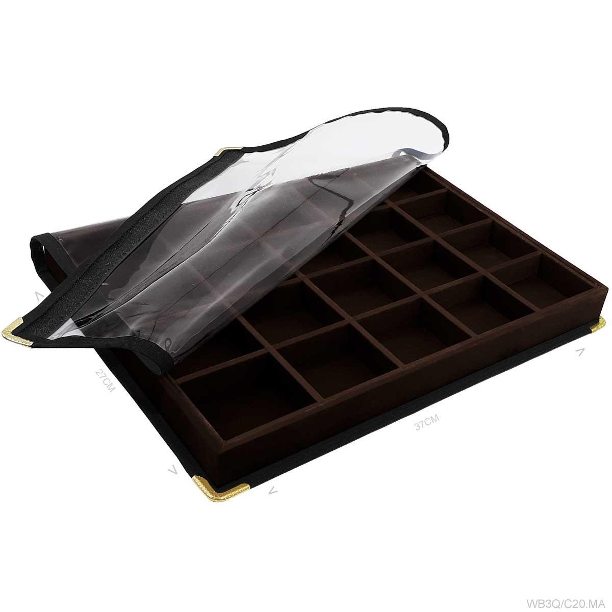 Bandeja Grande Com Capa 20 Quadriculados - Sob Encomenda