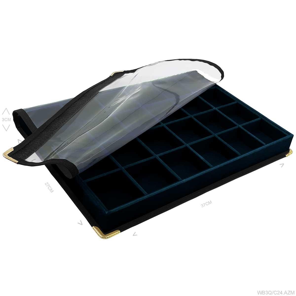 Bandeja Grande Com Capa 24 Quadriculados - Sob Encomenda