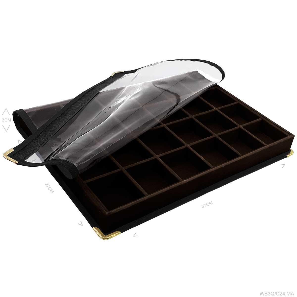 Bandeja Grande Com Capa 24 Quadriculados - Sob Encomenda