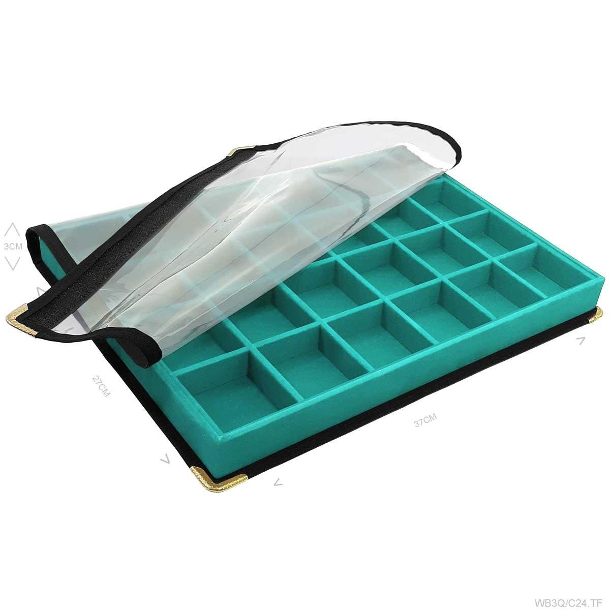 Bandeja Grande Com Capa 24 Quadriculados - Sob Encomenda