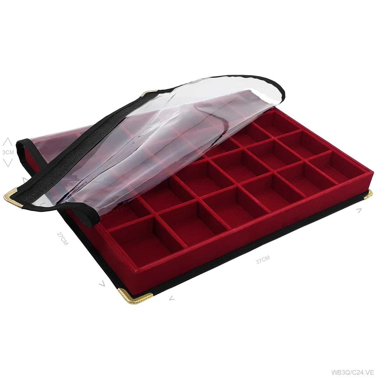 Bandeja Grande Com Capa 24 Quadriculados - Sob Encomenda