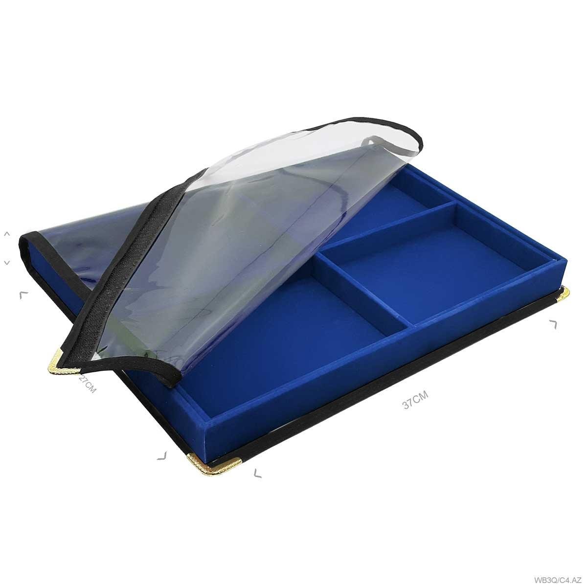 Bandeja Grande Com Capa 4 Quadriculados - Sob Encomenda