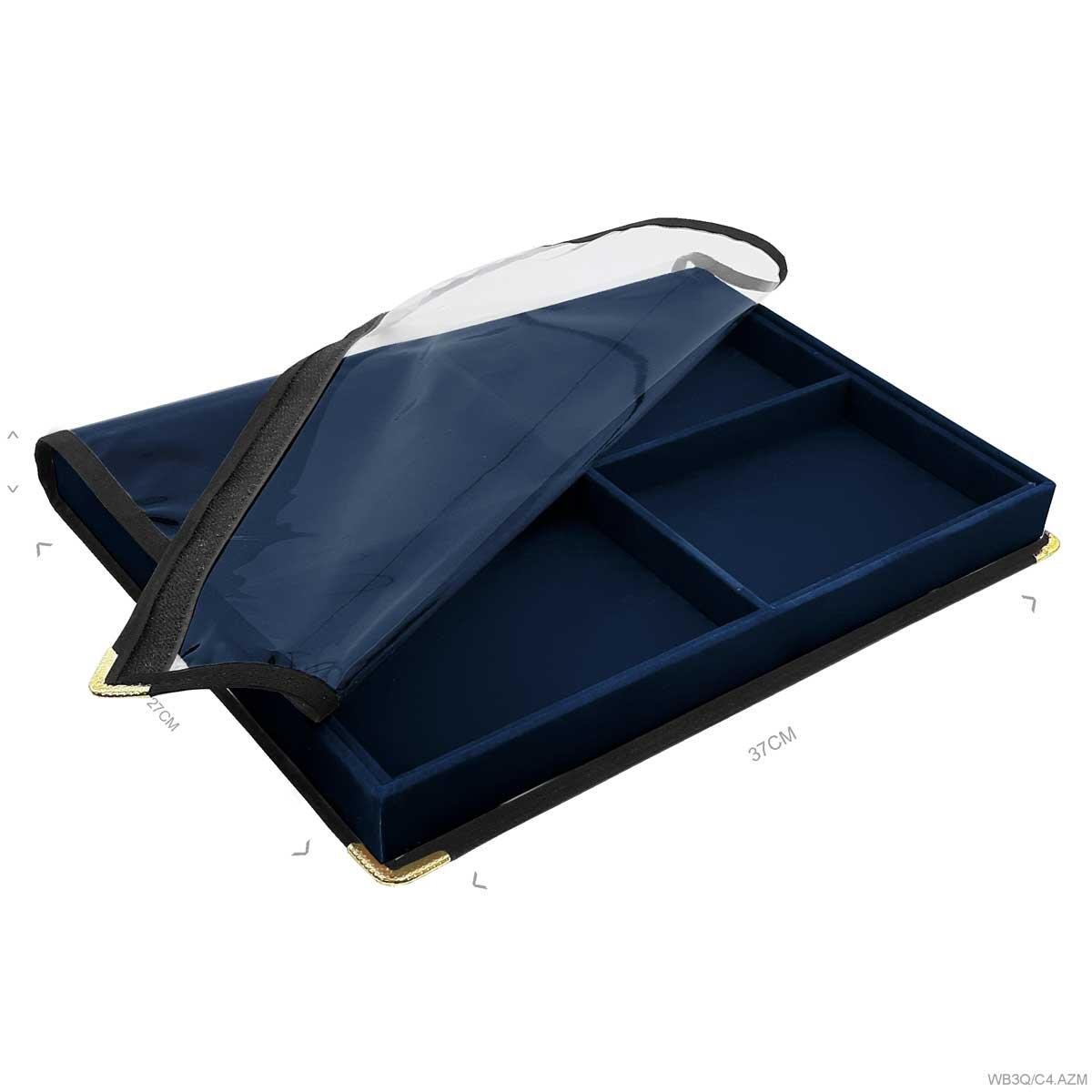 Bandeja Grande Com Capa 4 Quadriculados - Sob Encomenda