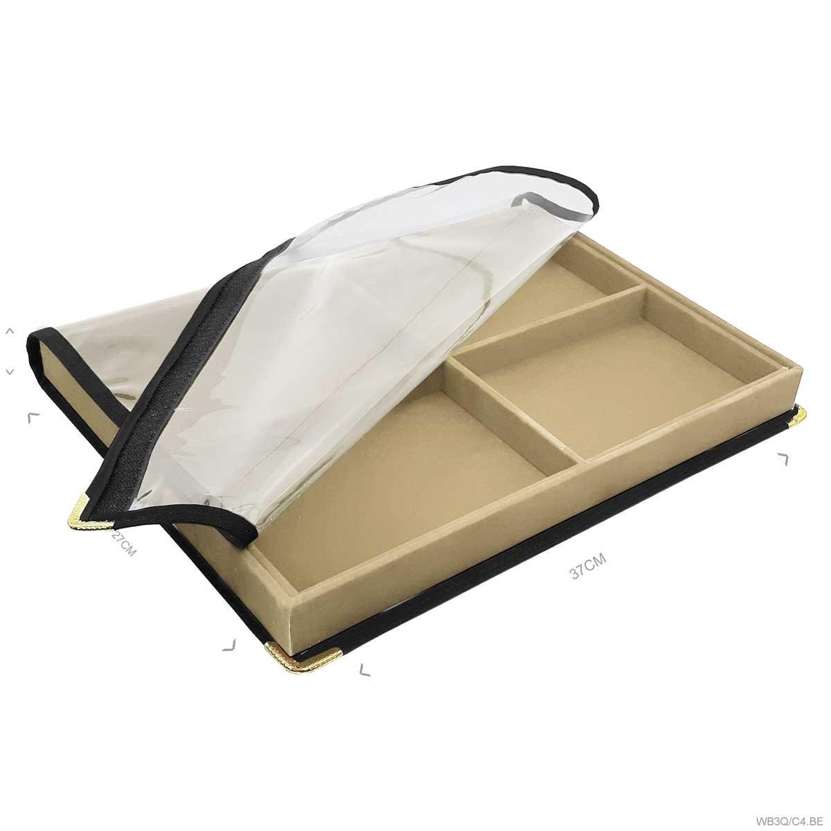 Bandeja Grande Com Capa 4 Quadriculados - Sob Encomenda