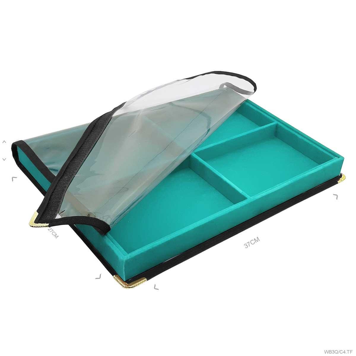 Bandeja Grande Com Capa 4 Quadriculados - Sob Encomenda