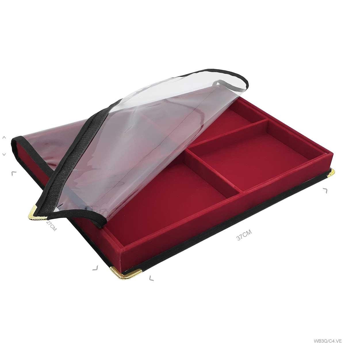 Bandeja Grande Com Capa 4 Quadriculados - Sob Encomenda