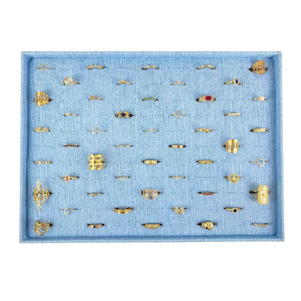 Bandeja Grande para Anel Corte H Tecido Milão - SOB ENCOMENDA