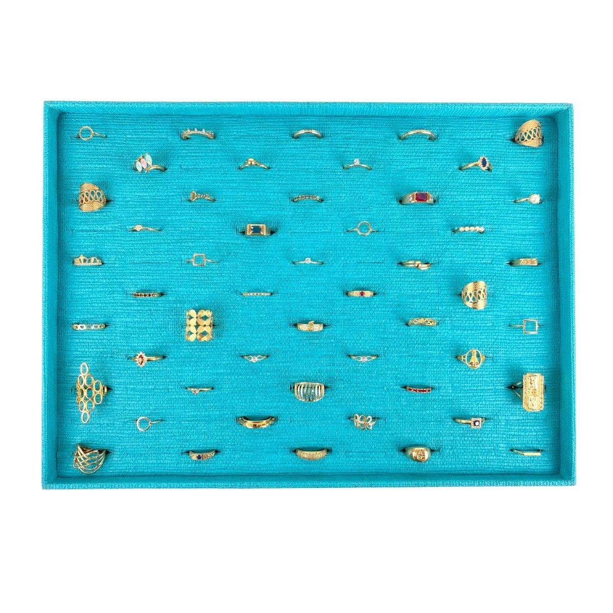 Bandeja Grande para Anel Corte H Tecido Milão - SOB ENCOMENDA