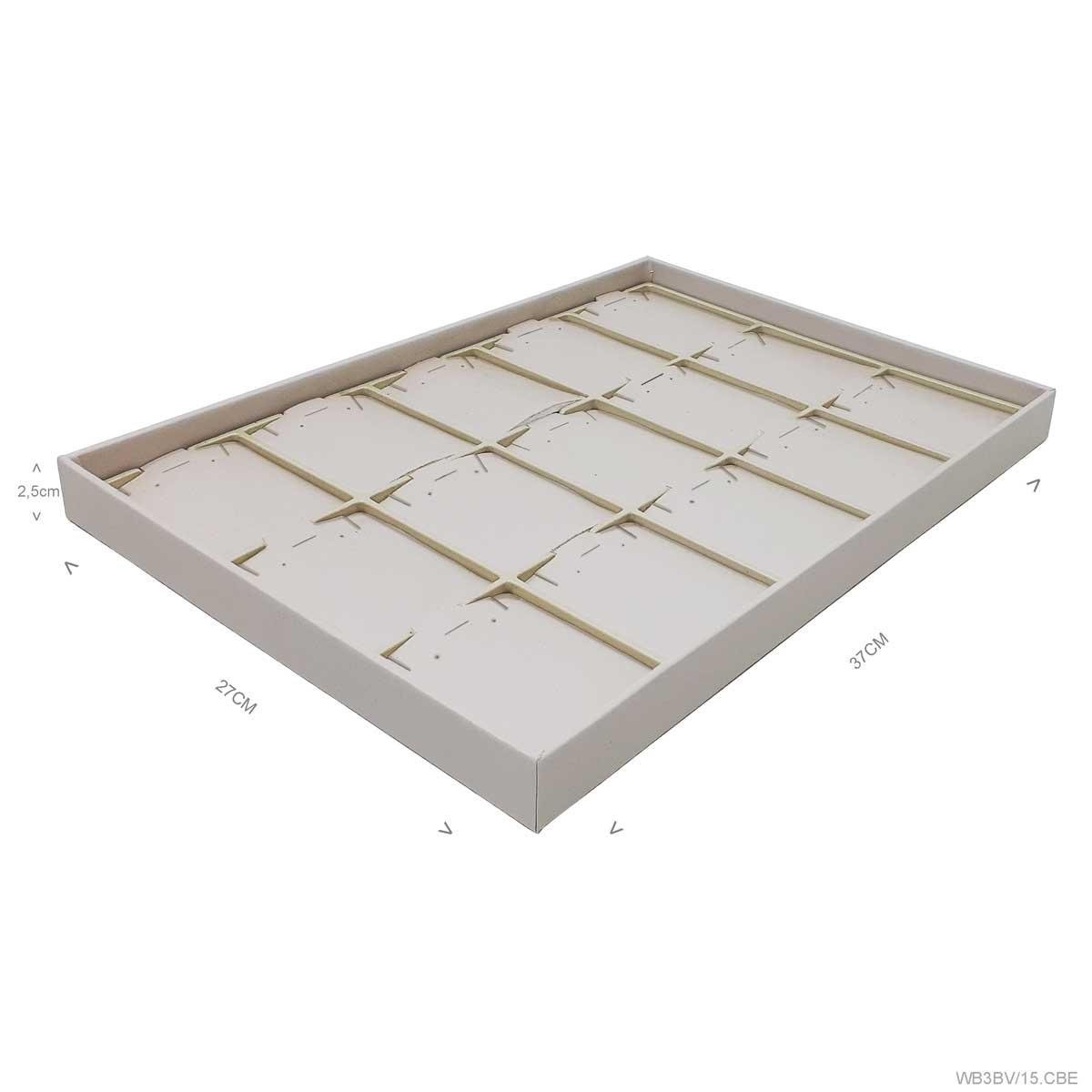 Bandeja Grande Para Brinco 15 Divisões Em Vacuum Forming - Sob Encomenda