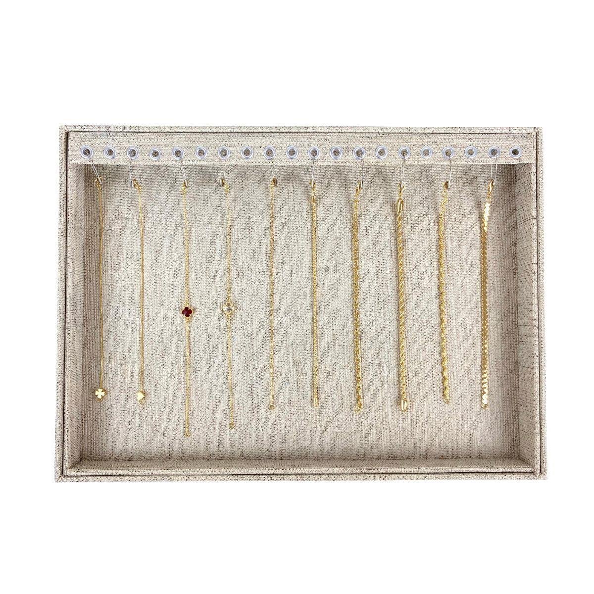 Bandeja Grande para Pulseira Tecido Milão - SOB ENCOMENDA