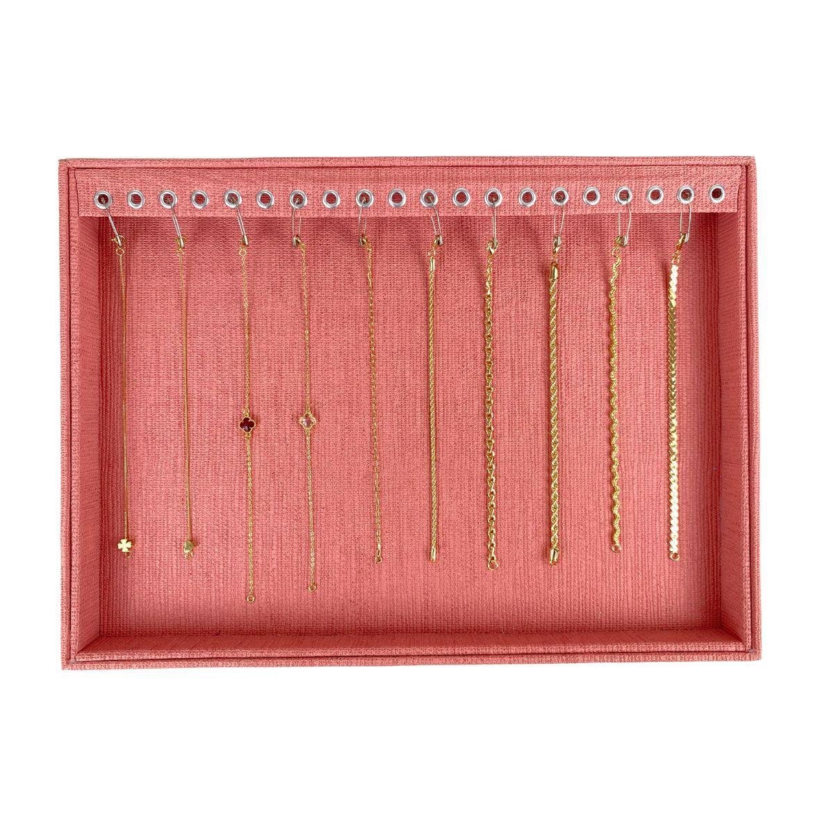 Bandeja Grande para Pulseira Tecido Milão - SOB ENCOMENDA