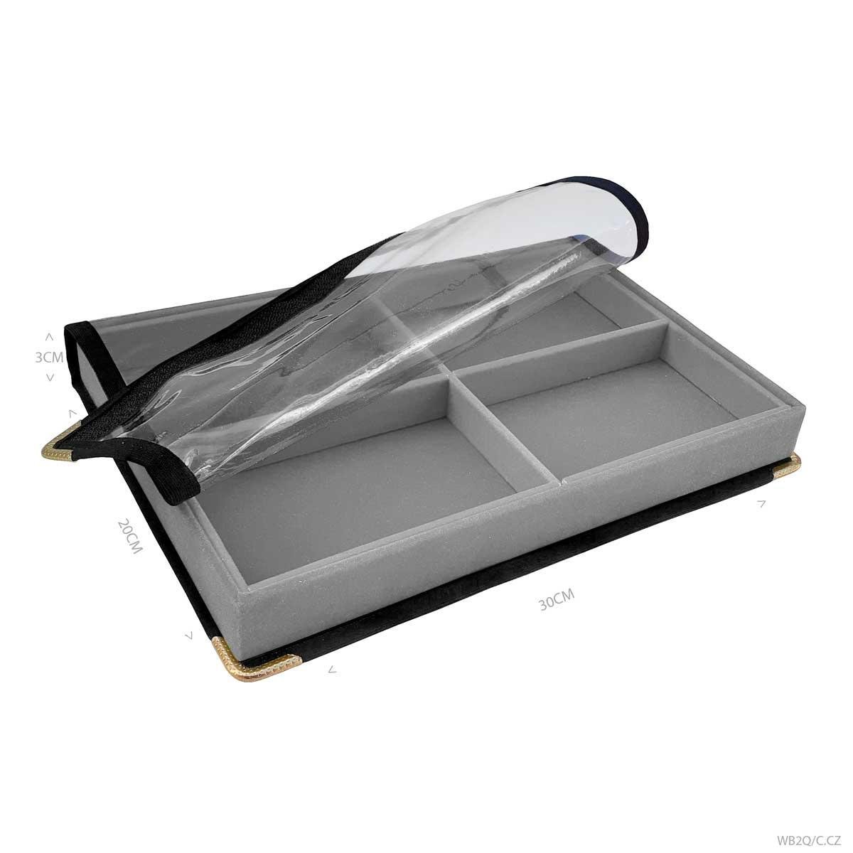 Bandeja Média 4 Quadriculados Com Capa - Sob Encomenda
