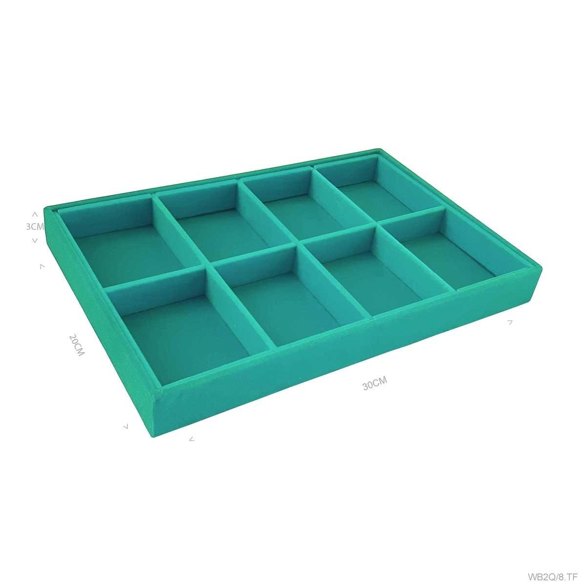 Bandeja Média 8 Quadriculados Porta Jóias
