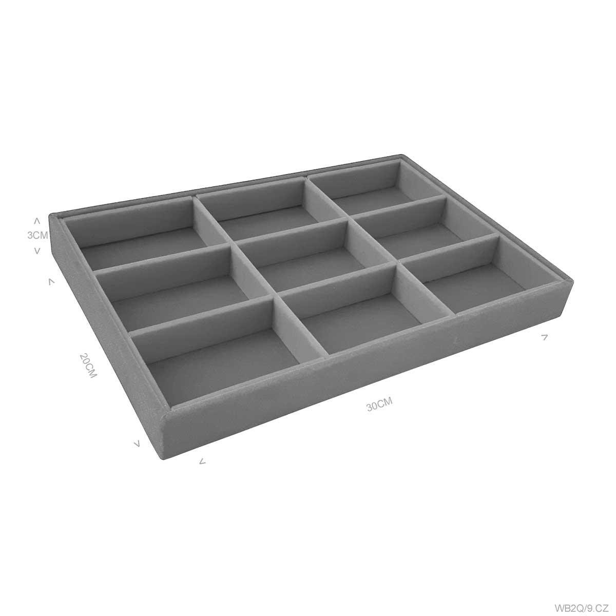 Bandeja Média Porta Joias com 9 Quadriculados