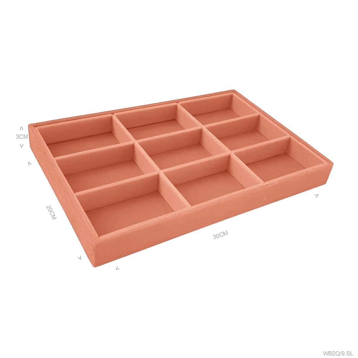 Bandeja Média Porta Joias com 9 Quadriculados