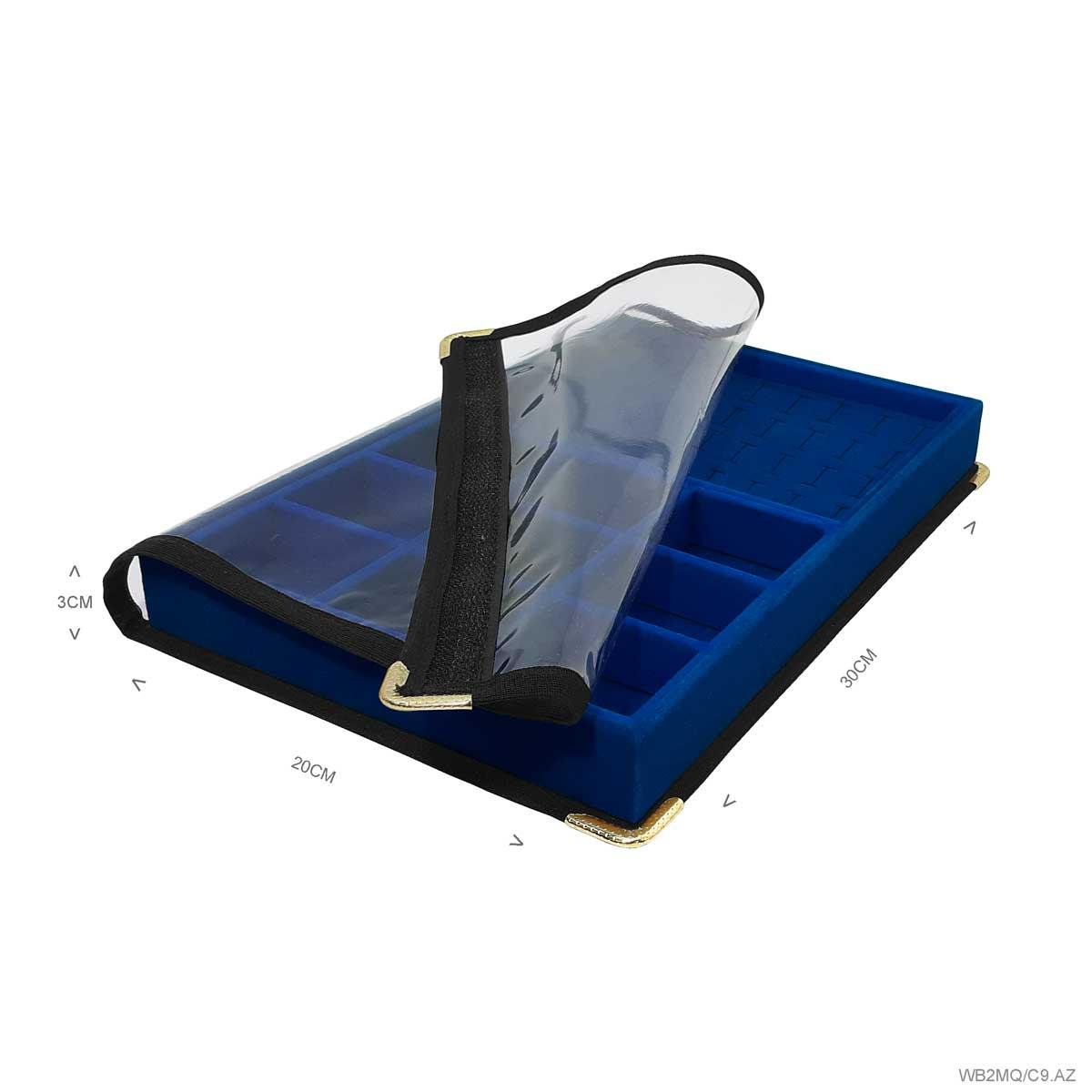 Bandeja Média Mista 9 Quadriculados Com Capa - Sob Encomenda