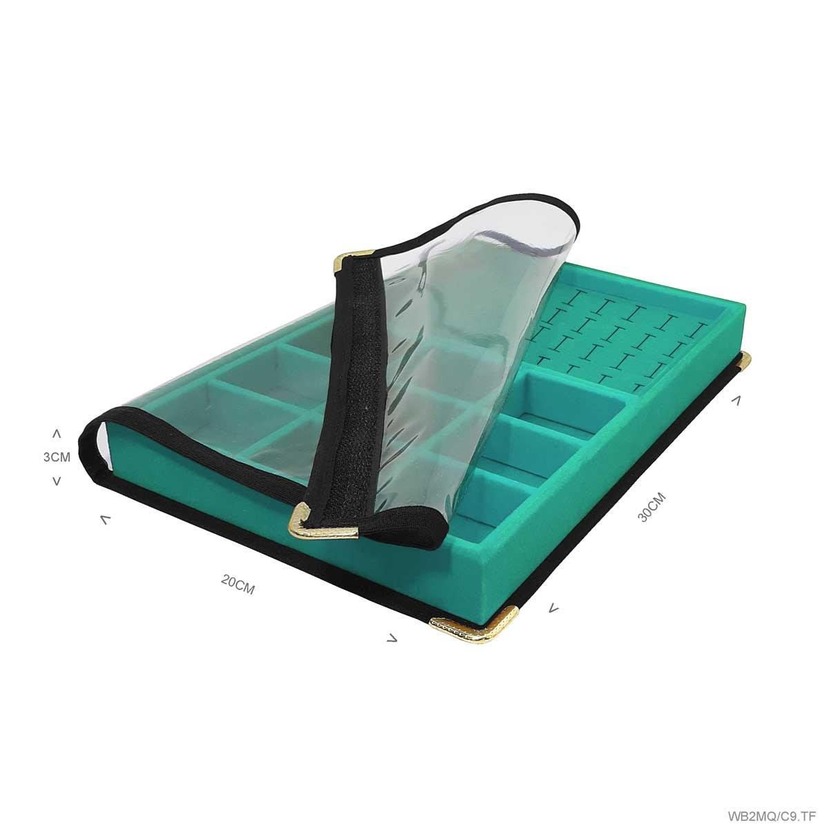 Bandeja Média Mista 9 Quadriculados Com Capa - Sob Encomenda