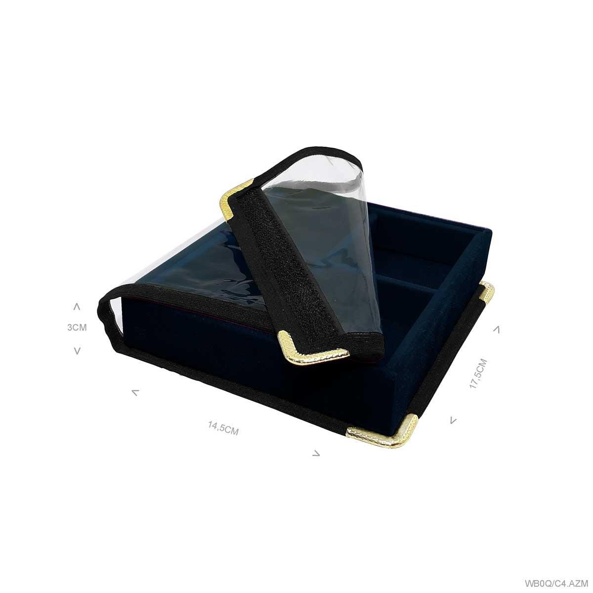 Bandeja Mini 4 Quadriculados Com Capa - Sob Encomenda