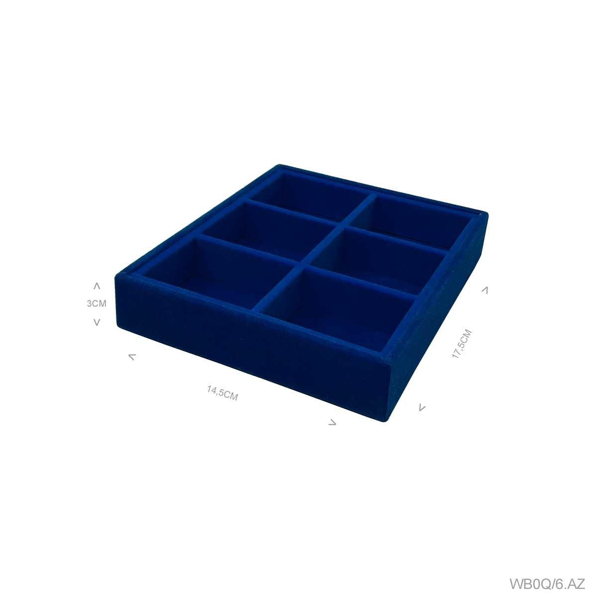 Bandeja Mini 6 Quadriculados Porta Jóias