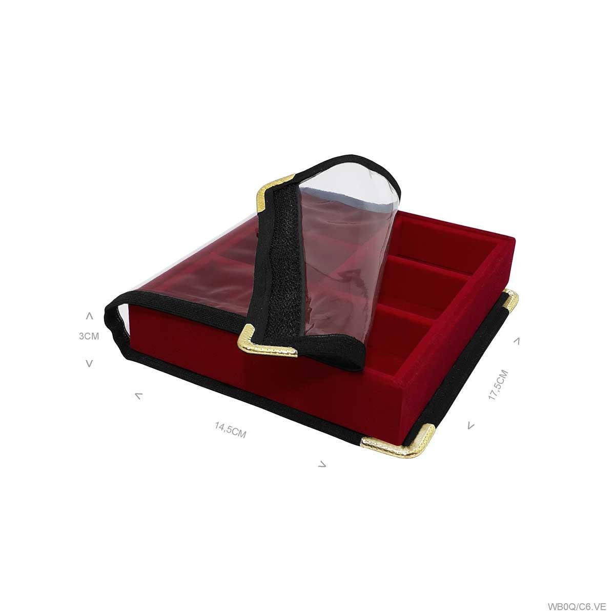 Bandeja Mini 6 Quadriculados Com Capa - Sob Encomenda