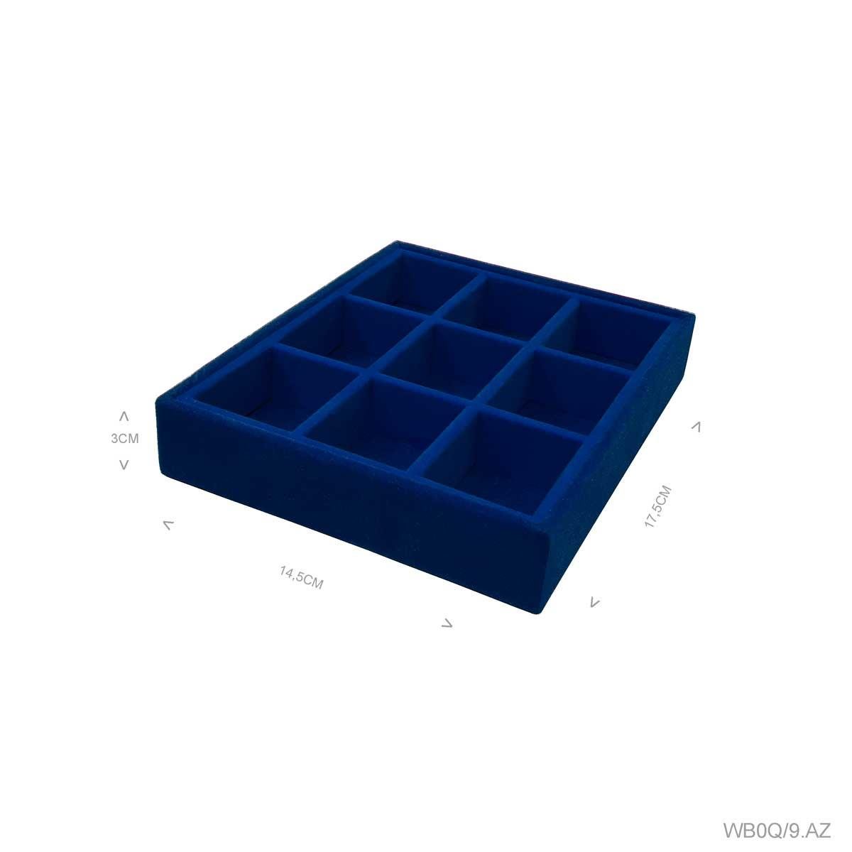 Bandeja Mini 9 Quadriculados Porta Jóias